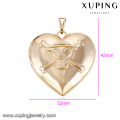32205-Xuping Schädel Design Schmuck Mode 18 Karat vergoldet Medaillon Anhänger für Frauen Geschenk